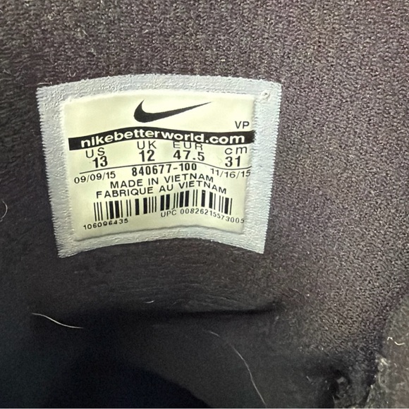 Men's Nike Air Max Audacity Limited 'All Star Fear The Brow' Sneakers Sz 13 - Picture 7 of 9